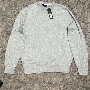 Light Heather Gray Crewneck Sweater